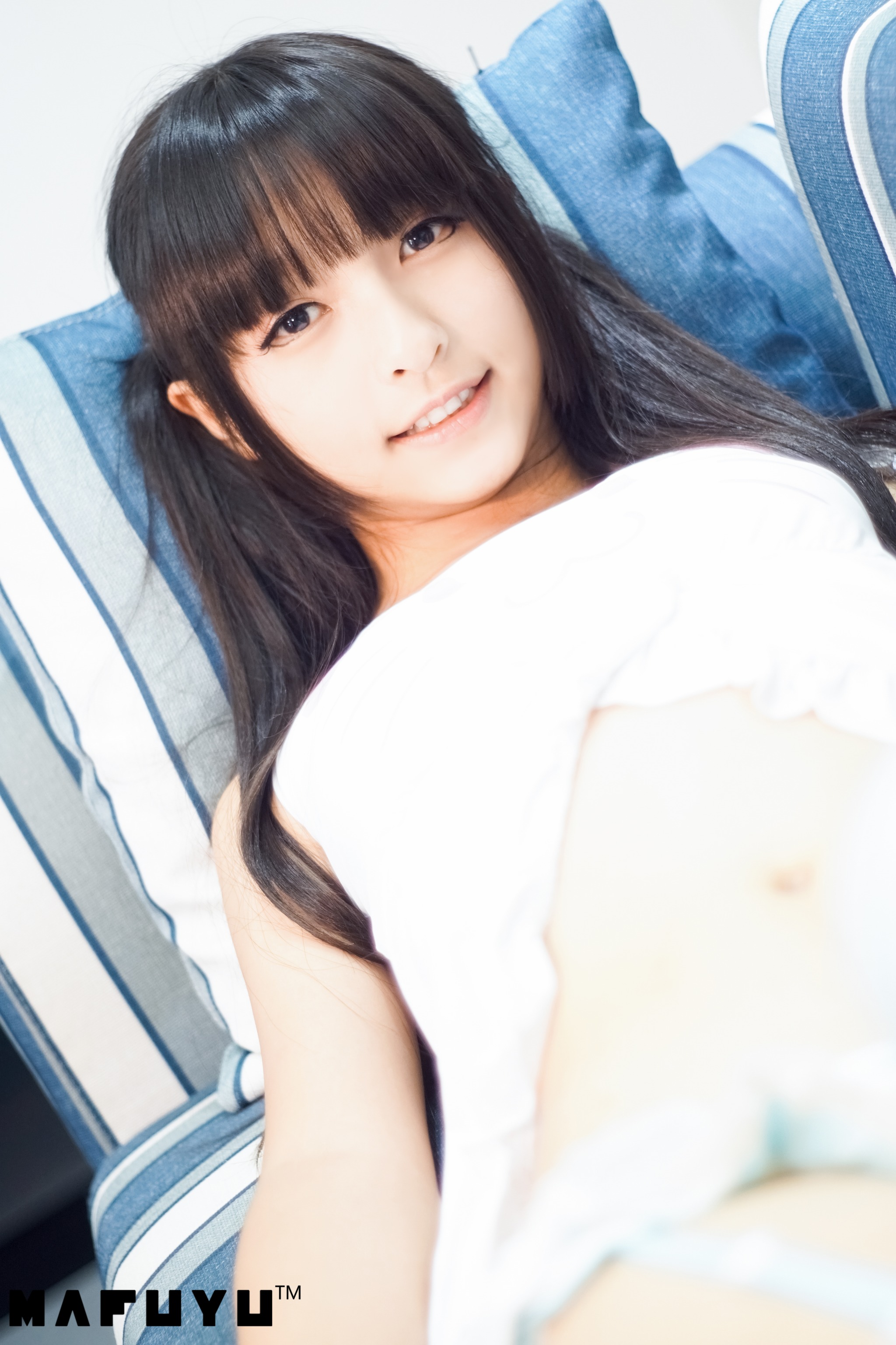 神楽坂真冬 - NO.015 蓝白条纹[95P1V]-XikXak